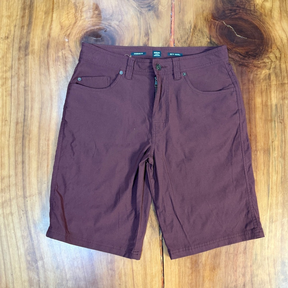 Prana Zion Men's Shorts 32 x 11 Hiking Outdoor Red Stretch 1969731 Nylon II20